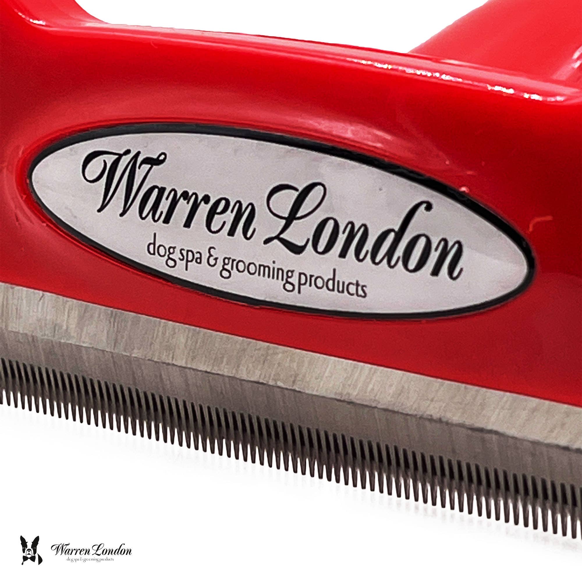 Warren London Dog Products - Long Hair Brush: Large (Over 50lbs) / Red